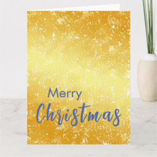 Nytt år för familjemeddelandet guld Färg God jul Kort