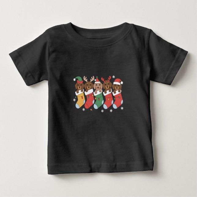 Nytt år för julklappen Hund älskare i Dachshund Ma T Shirt (Framsida)
