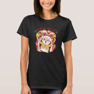 Nytt år för kaninkatt kinesisk zodiakdrake C T Shirt