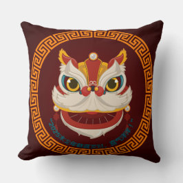 Nytt år för kinesiska drakmer kudde