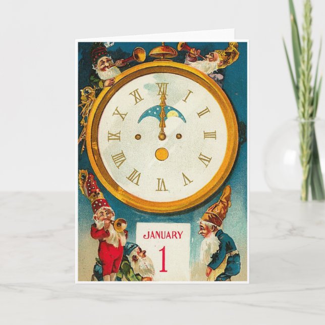 Nytt år för Victorian Helgkort (Framsida)