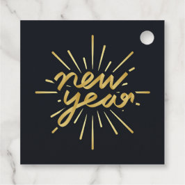 Nytt år gåvor etiketter