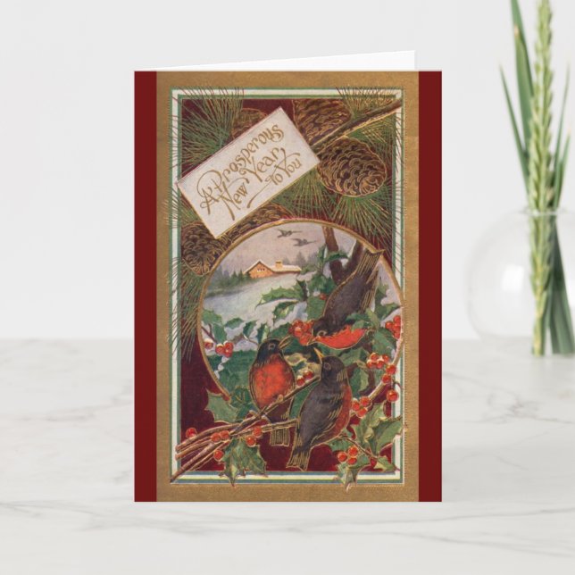 Nytt år helgkort (Framsida)