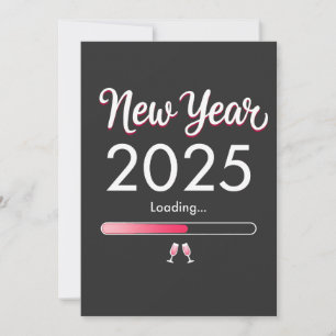 Nytt år Laddar 2025 Gott nytt år Xmas Inbjudningar