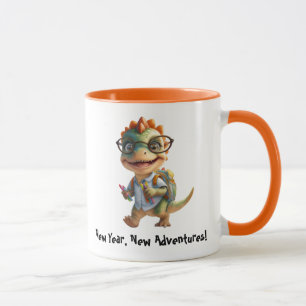 Nytt år, New Äventyr! Back to school Design Mugg