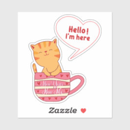 Nytt år _ New Me Klistermärken