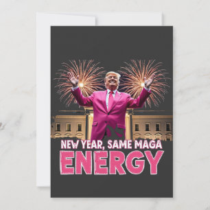 Nytt år Ny MAGA-energi Trump-inauguration Julkort