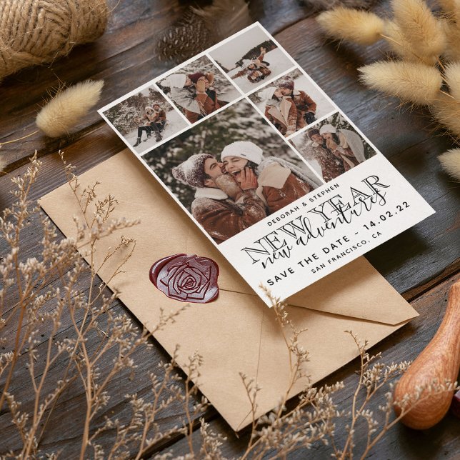 Nytt år, ny modern fotosamling i Äventyr Spara Datumet (Skapare uppladdad)