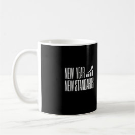 Nytt År Ny Standard — Minimalistisk Motivering MUG Kaffemugg