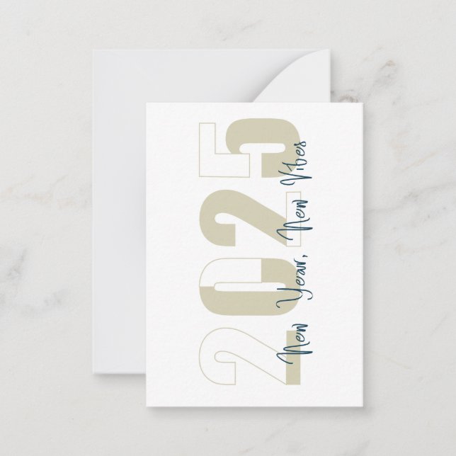 Nytt År, Ny Vibb Anteckningskort (Framsida)