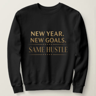 Nytt År Nya Mål Samma Drivkraft Motiverande Svart T Shirt