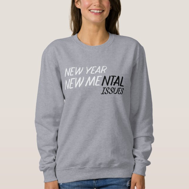 Nytt år nya mentala problem  t shirt (Framsida)