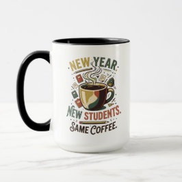 Nytt år Nya Studenter Samma Kaffe Lärarmugg Mugg