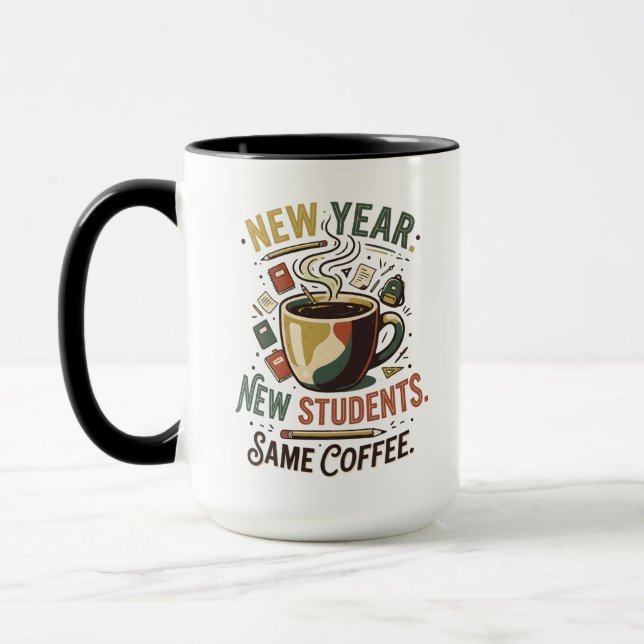 Nytt år Nya Studenter Samma Kaffe Lärarmugg Mugg (Vänster)