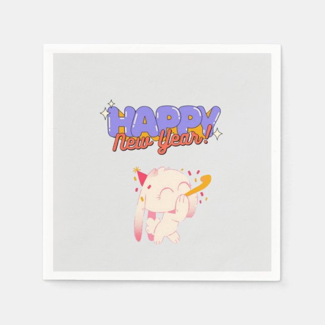 "Nytt år, nya vibes" Pappersservett (Framsidan)