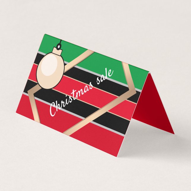 nytt år,nytt år, försäljningsrabattkort visitkort (Framsida)