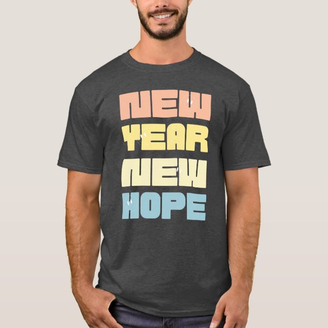 Nytt år nytt hopp Gott nytt år 2025 T Shirt (Framsida)