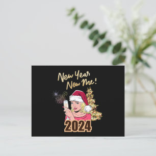 Nytt år - nytt jag 2024 vykort