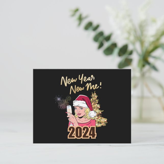 Nytt år - nytt jag 2024 vykort (Stående Fram)