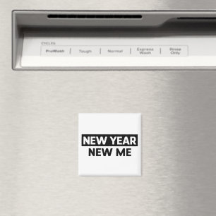 Nytt år Nytt Jag Inspirerande Motiverande Citat Magnet