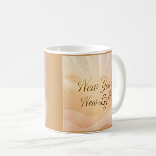 Nytt år, nytt ljus” – Golden Dawn Sunrise-design Kaffemugg