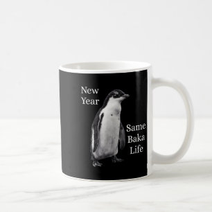 Nytt år Samma Baka Liv Pingvin Skämt Kaffemugg