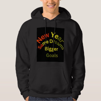 Nytt år, samma drömmar, större mål: din resa hoodie