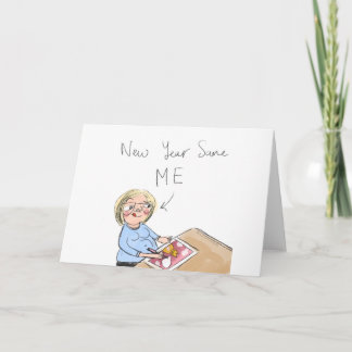 Nytt år samma mig. helgkort