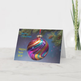 Nytt årligt julkort med klapp kort