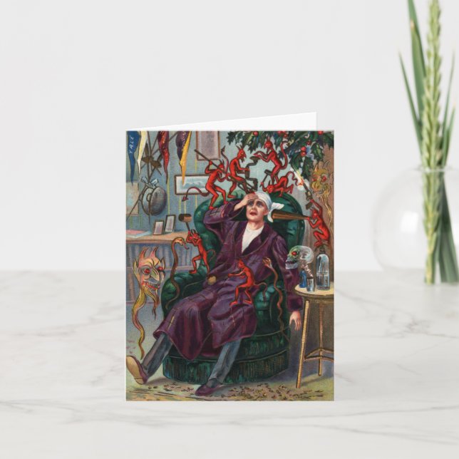 Nytt års anteckningskort för demoner (Framsida)