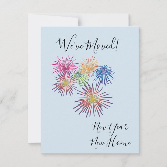 Nytt års Flytta av Helgdag - meddelande om nytt he (Framsida)