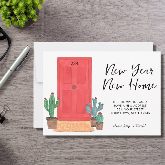 Nytt års Flytta i hemmet Meddelande (Skapare uppladdad)