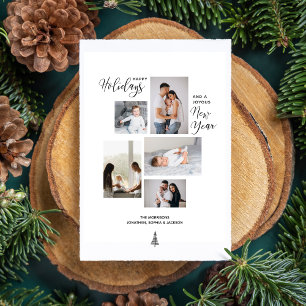 Nytt års fotokollage för Modern Glad helg Julkort