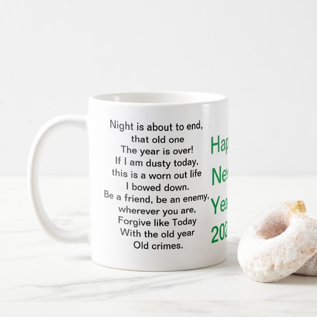 Nytt års gåva 2025 kaffemugg (Med munk)