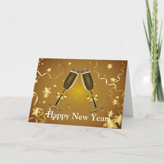 Nytt års Helgdag-kort Helgkort (Framsida)