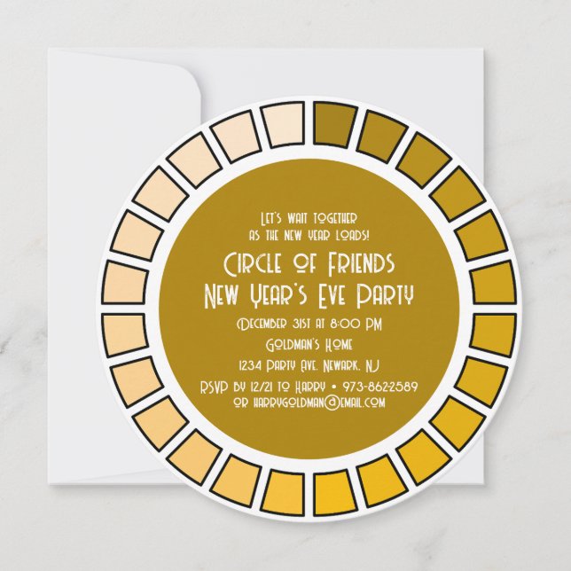 Nytt års inläsning inbjudningar (Framsida)