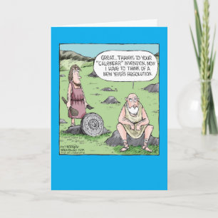 Nytt års jokereringskort för kalenderinbjudan helgkort