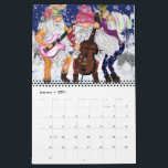 Nytt års kalender för juldesign<br><div class="desc">Årskalendrar för julklappar - MISSÄND målningsdesign - Anpassade</div>