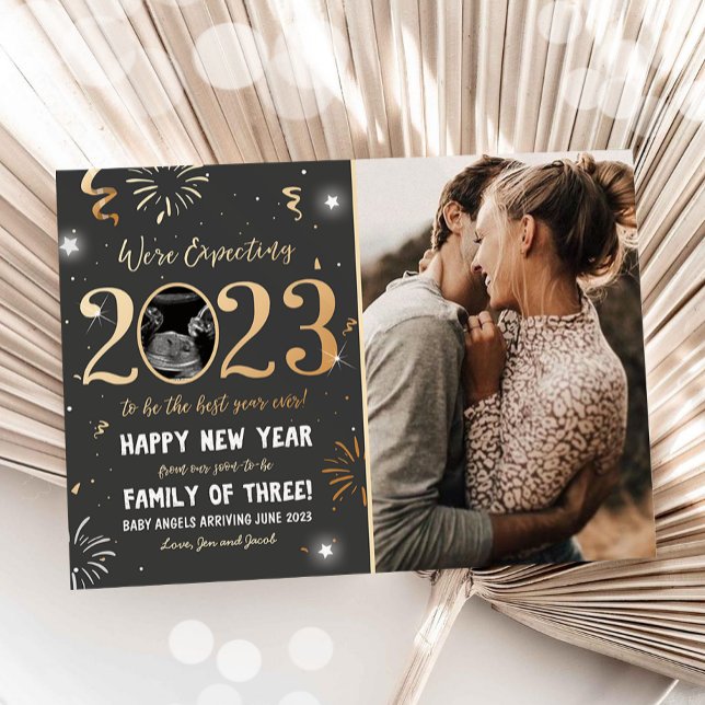 Nytt års meddelande om Gravid 2023-kort (Skapare uppladdad)
