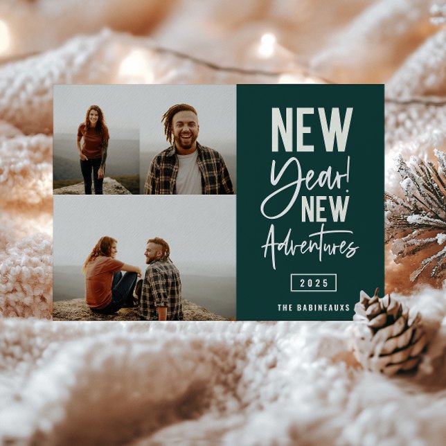 Nytt års nytt fotokort för Äventyr Julkort (Skapare uppladdad)