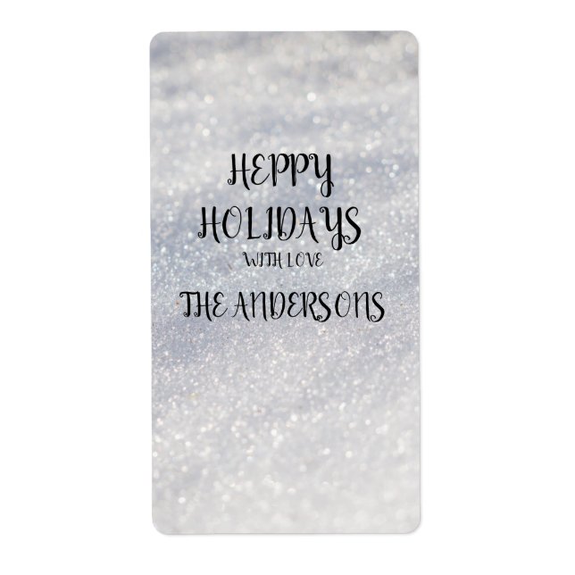 Nytt års returadressetikett fraktsedel (Framsidan)