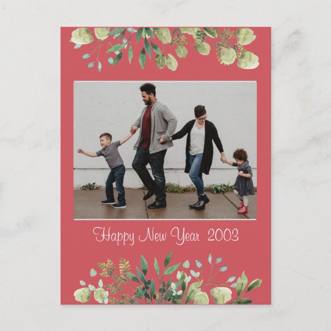 Nytt års standardvykort vykort (Framsida)