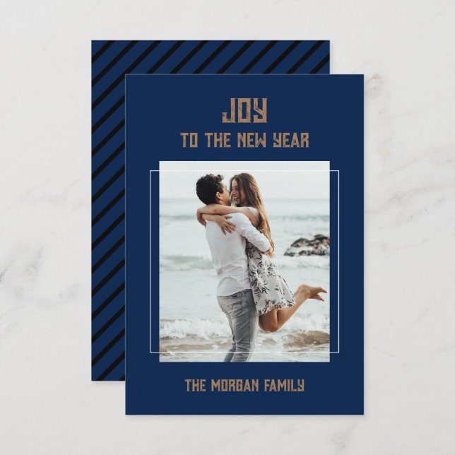 Nytt års svarskort OSA kort (Fram/baksida)