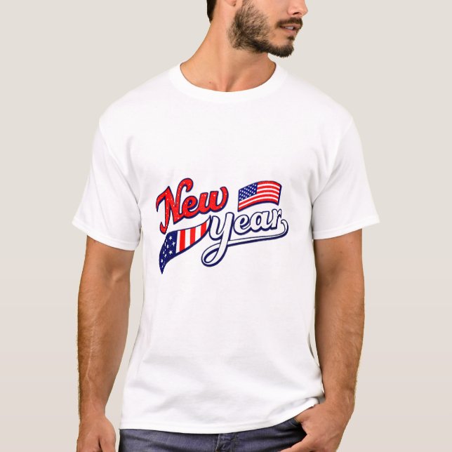 Nytt års T-skjorta T Shirt (Framsida)