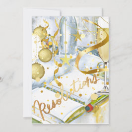 Nytt års upplösning julkort