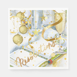 Nytt års upplösning pappersservett