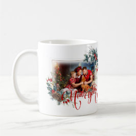 Nytt års vinterfoto i Röda Stil Kaffemugg
