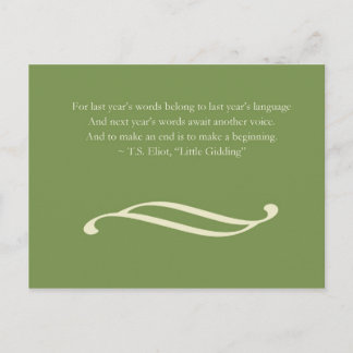 Nytt års vykort för hälsning |