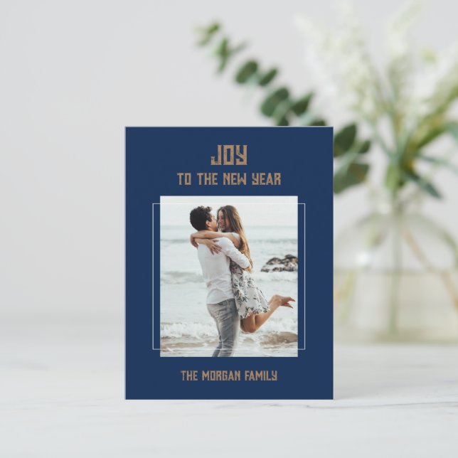 Nytt års vykort för Helgdag (Stående Fram)