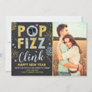 Nytt årskort för nyårskort för Gravid Julkort